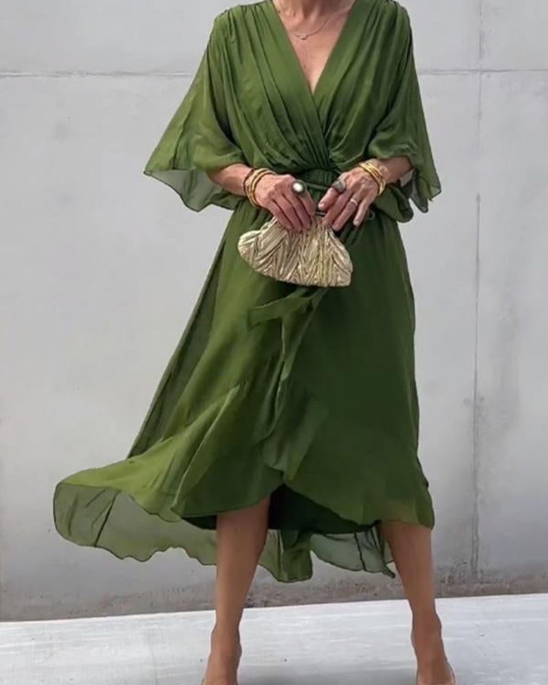 CRISTI – Flowy Wrap Dress