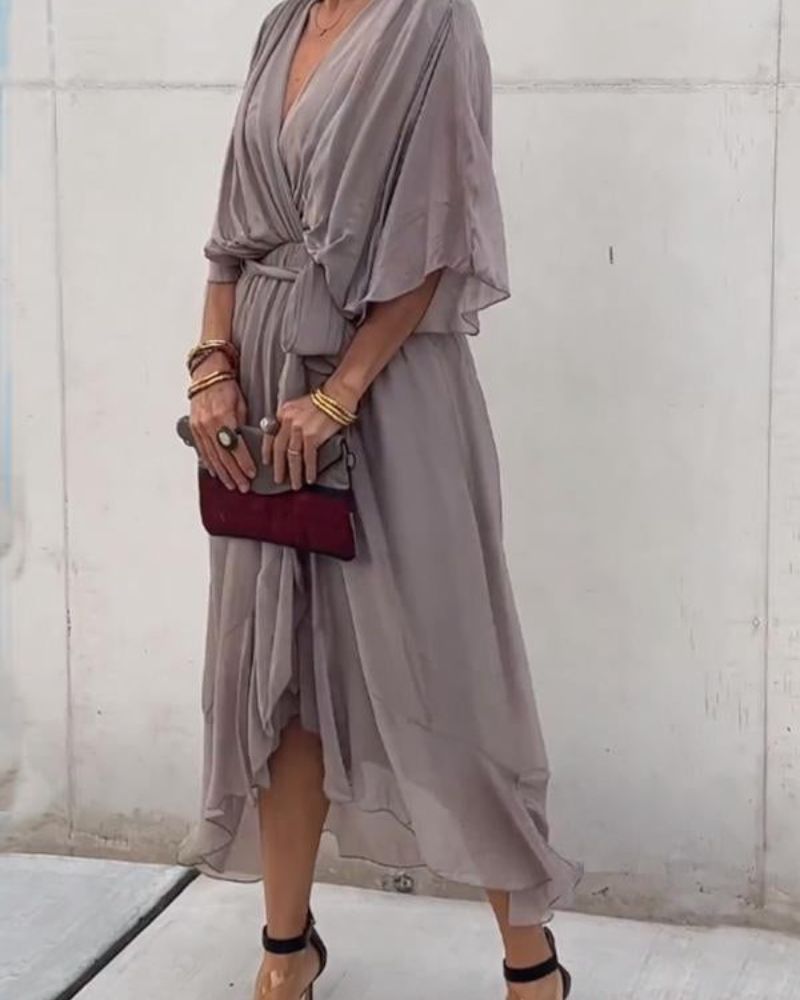 CRISTI – Flowy Wrap Dress