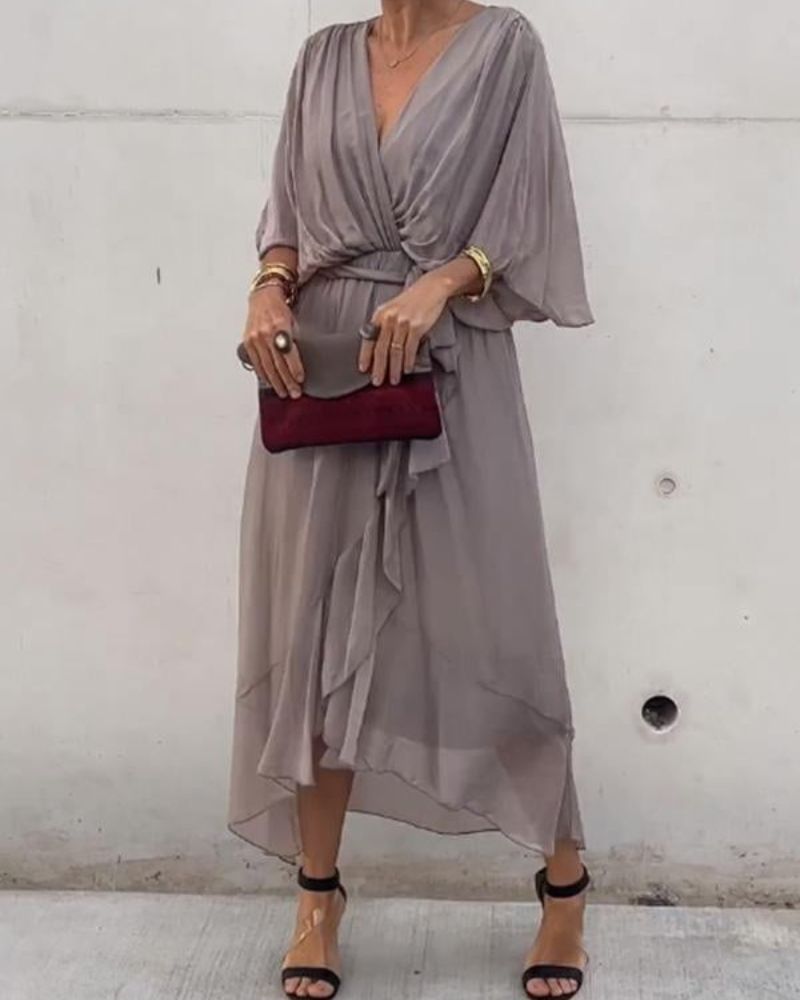 CRISTI – Flowy Wrap Dress