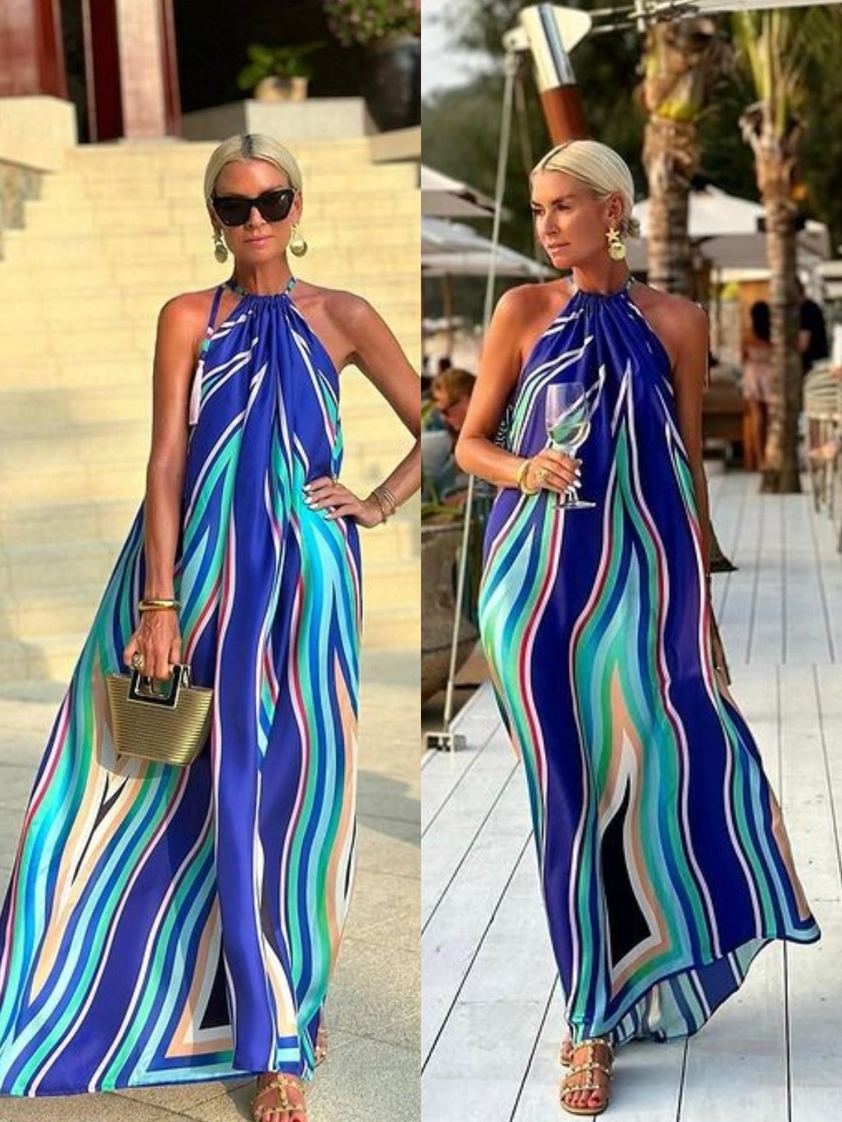 Carrie™ Halter Maxi Dress