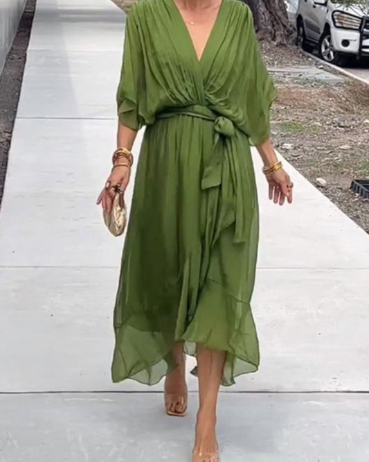 CRISTI – Flowy Wrap Dress