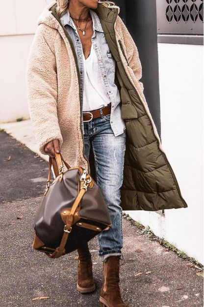Carina | Elegant reversible women's coat